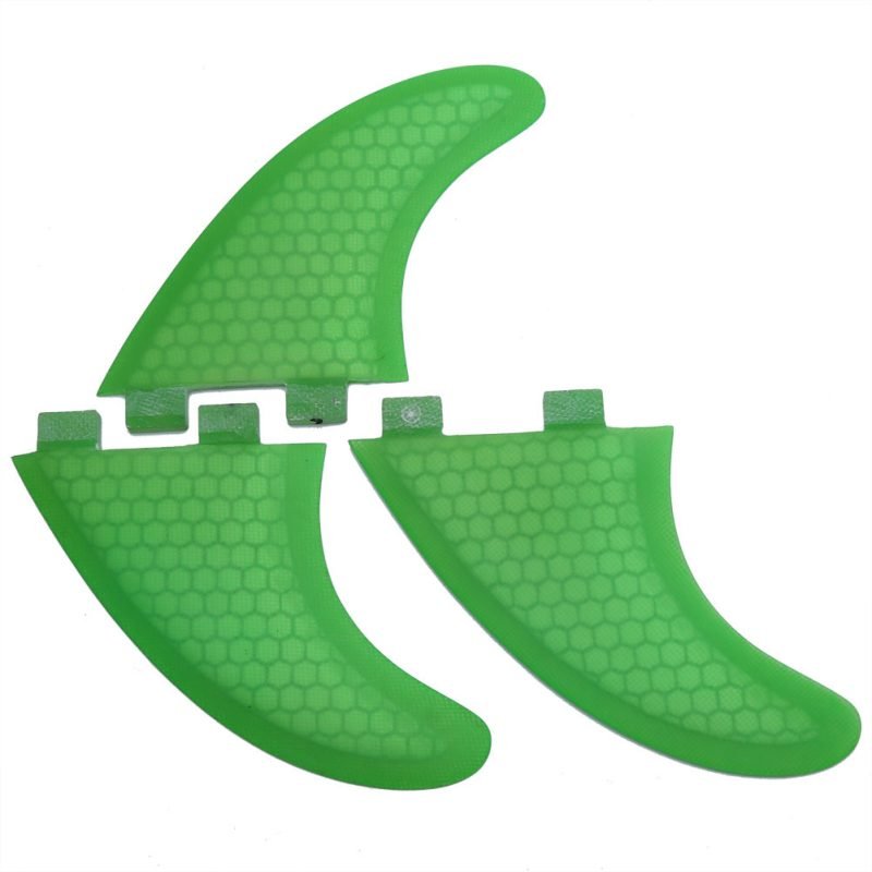 Green FCS Surfboard Fin Thruster Fins Surfing (G7) - Image 2