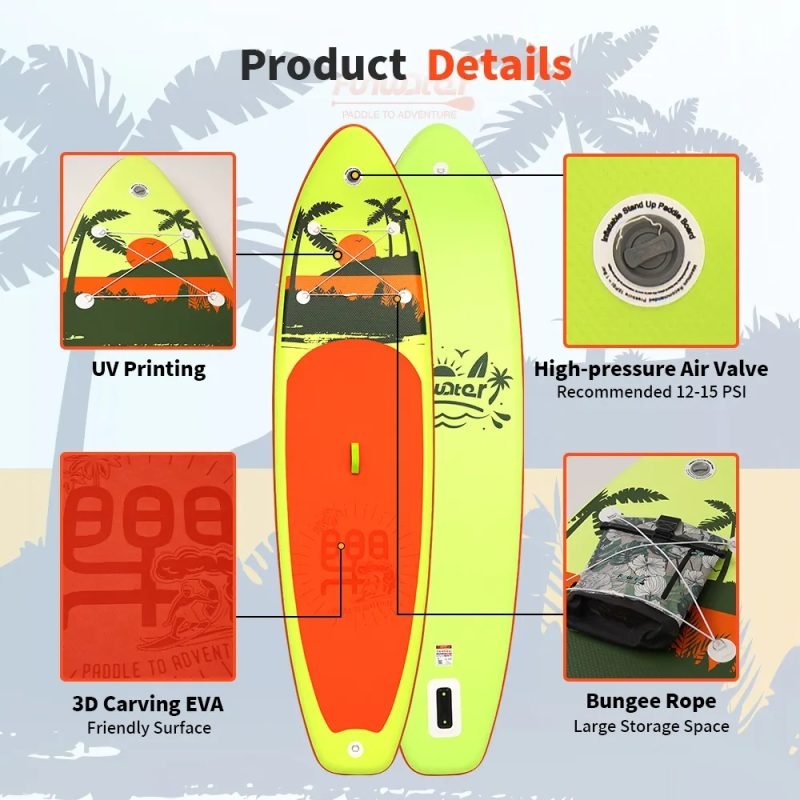 Water Skiing And Surfing, Standing Surfboard, Inflatable Surfboard - Image 4