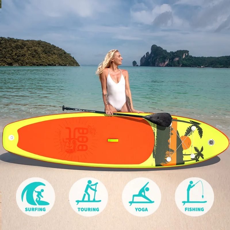 Water Skiing And Surfing, Standing Surfboard, Inflatable Surfboard